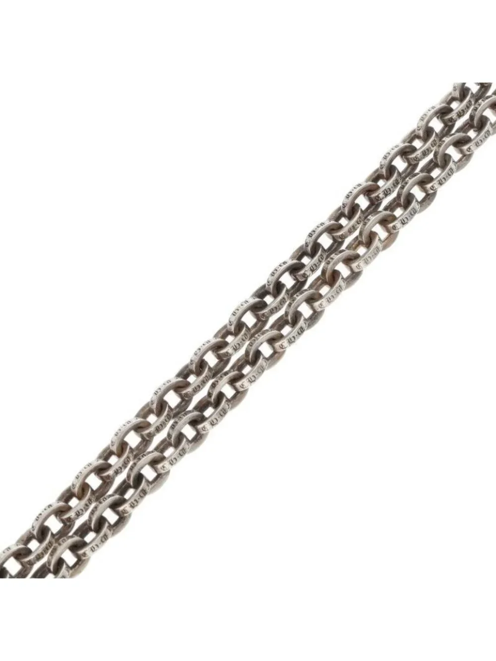 Chrome Hearts Paper Chain 20 Silver Necklace